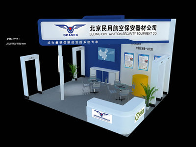 空中护航 美凯广告助力北京民用航空保安器材公司展厅数字化升级